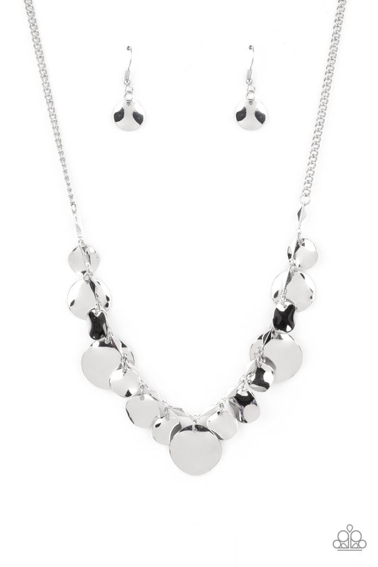 GLISTEN Closely - Silver Paparazzi Necklace