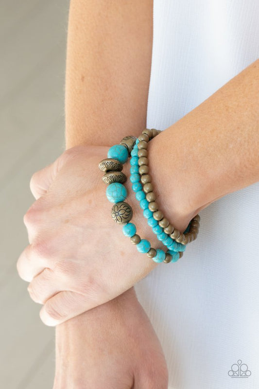 Desert Blossom Brass Paparazzi Bracelet