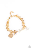 Lovable Luster - Gold Paparazzi Bracelet