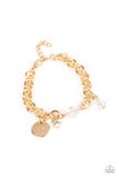 Lovable Luster - Gold Paparazzi Bracelet