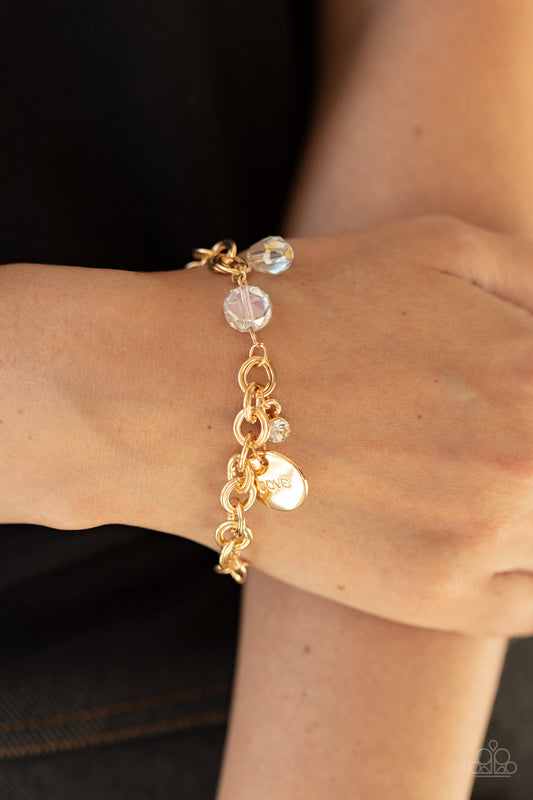 Lovable Luster - Gold Paparazzi Bracelet