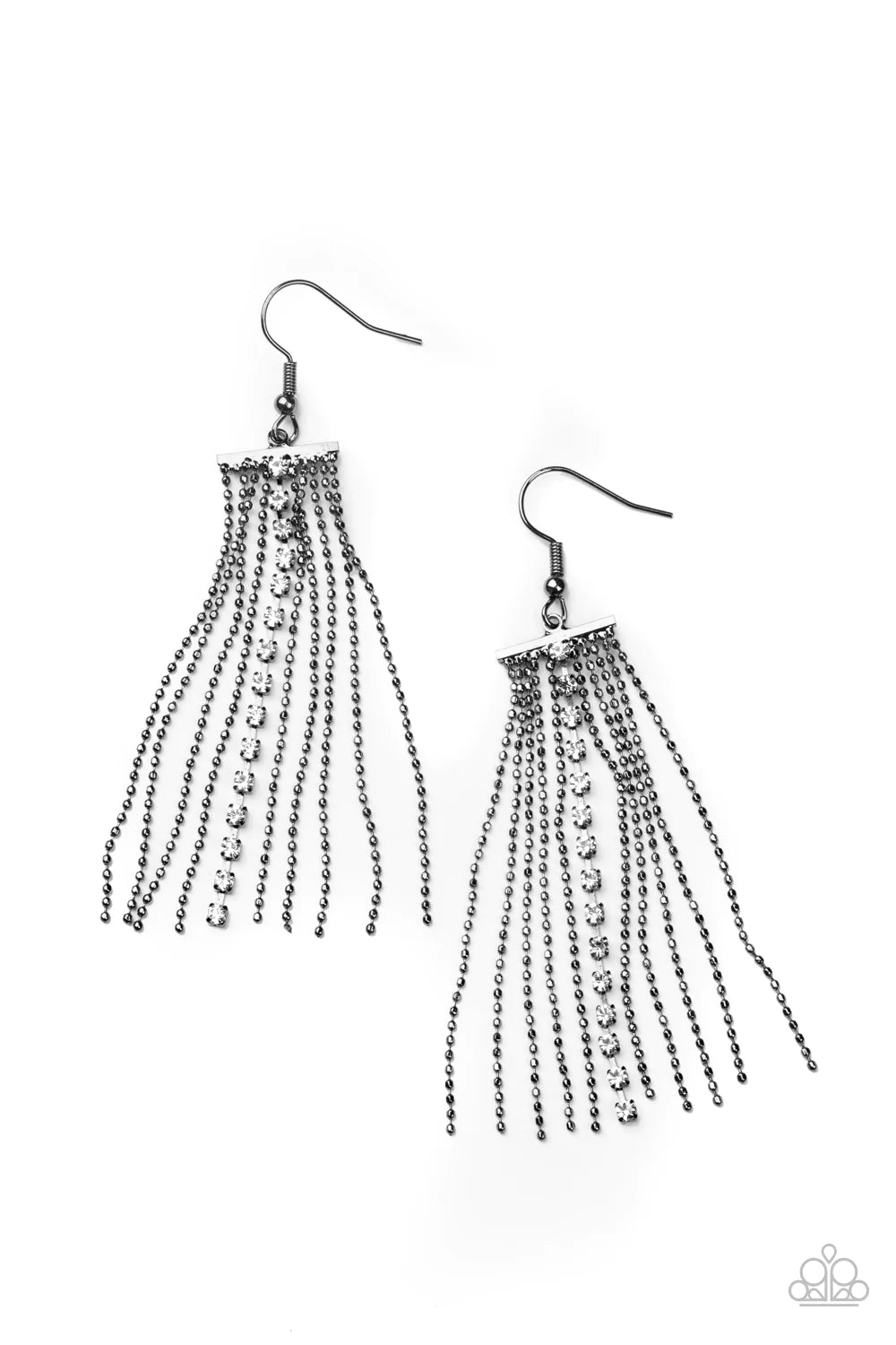Another Day, Another DRAMA Black Paparazzi Earrings