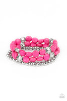 Desert Verbena - Pink Paparazzi Bracelet