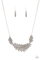 Queen of the QUILL - Silver Paparazzi Necklace