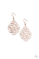 Taj Mahal Gardens - Rose Gold Paparazzi Earrings