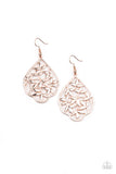 Taj Mahal Gardens - Rose Gold Paparazzi Earrings