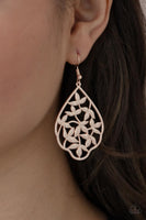 Taj Mahal Gardens - Rose Gold Paparazzi Earrings