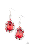 Royal Recognition - Red Paparazzi Earrings