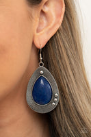 Western Fantasy - Blue Paparazzi Earrings