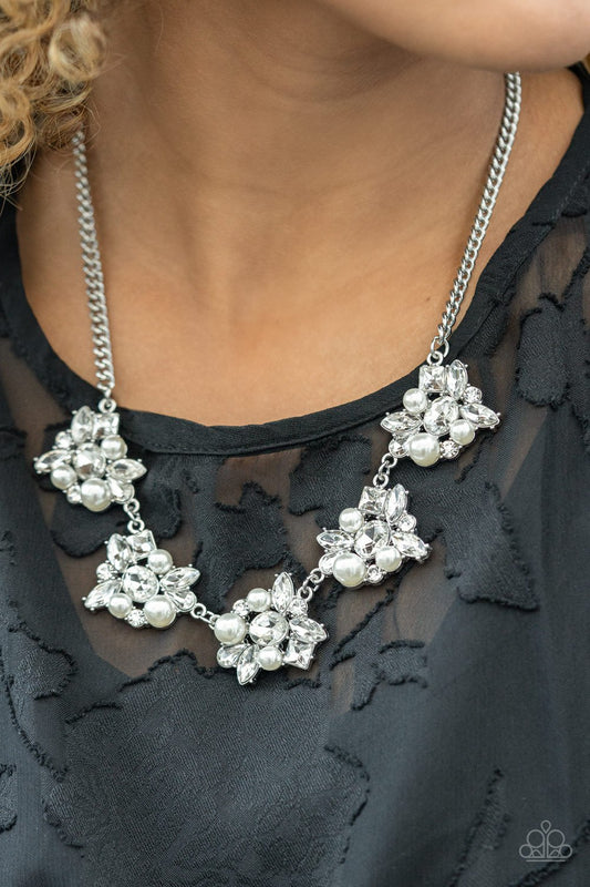 Heiress of Them All White Paparazzi Necklace