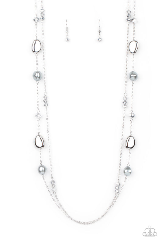 Gala Goals - Silver Paparazzi Necklace