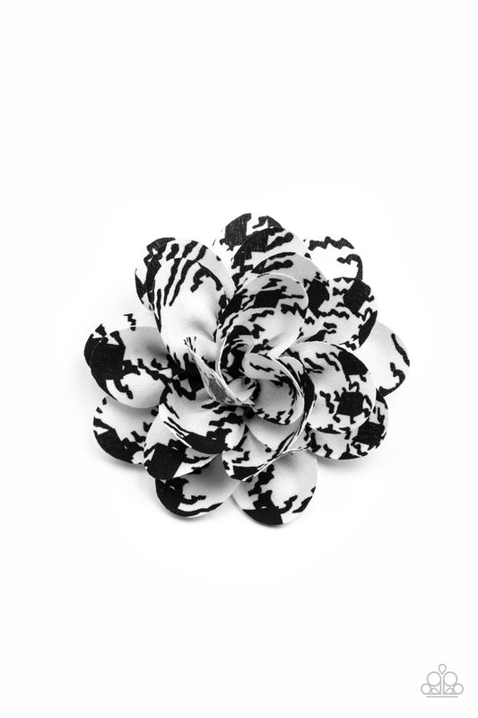 Patterned Paradise - White Hair Bow