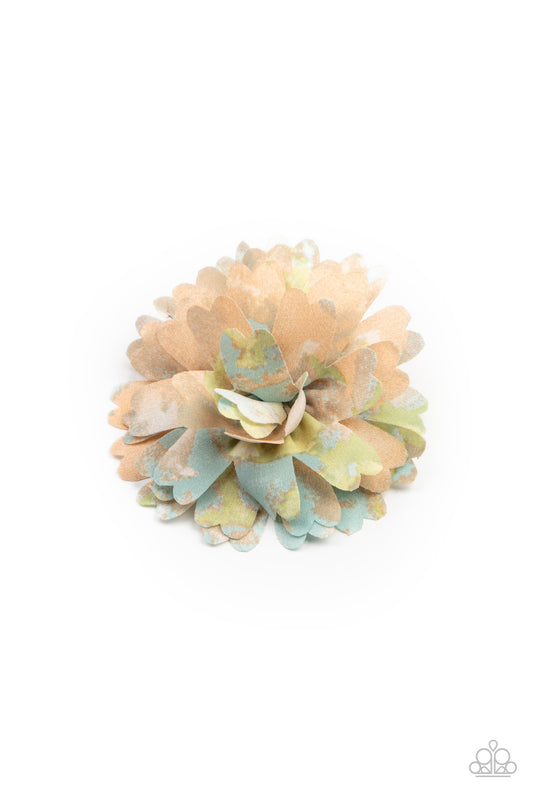 Tie Dyed Eden - Orange Paparazzi Hair Bow