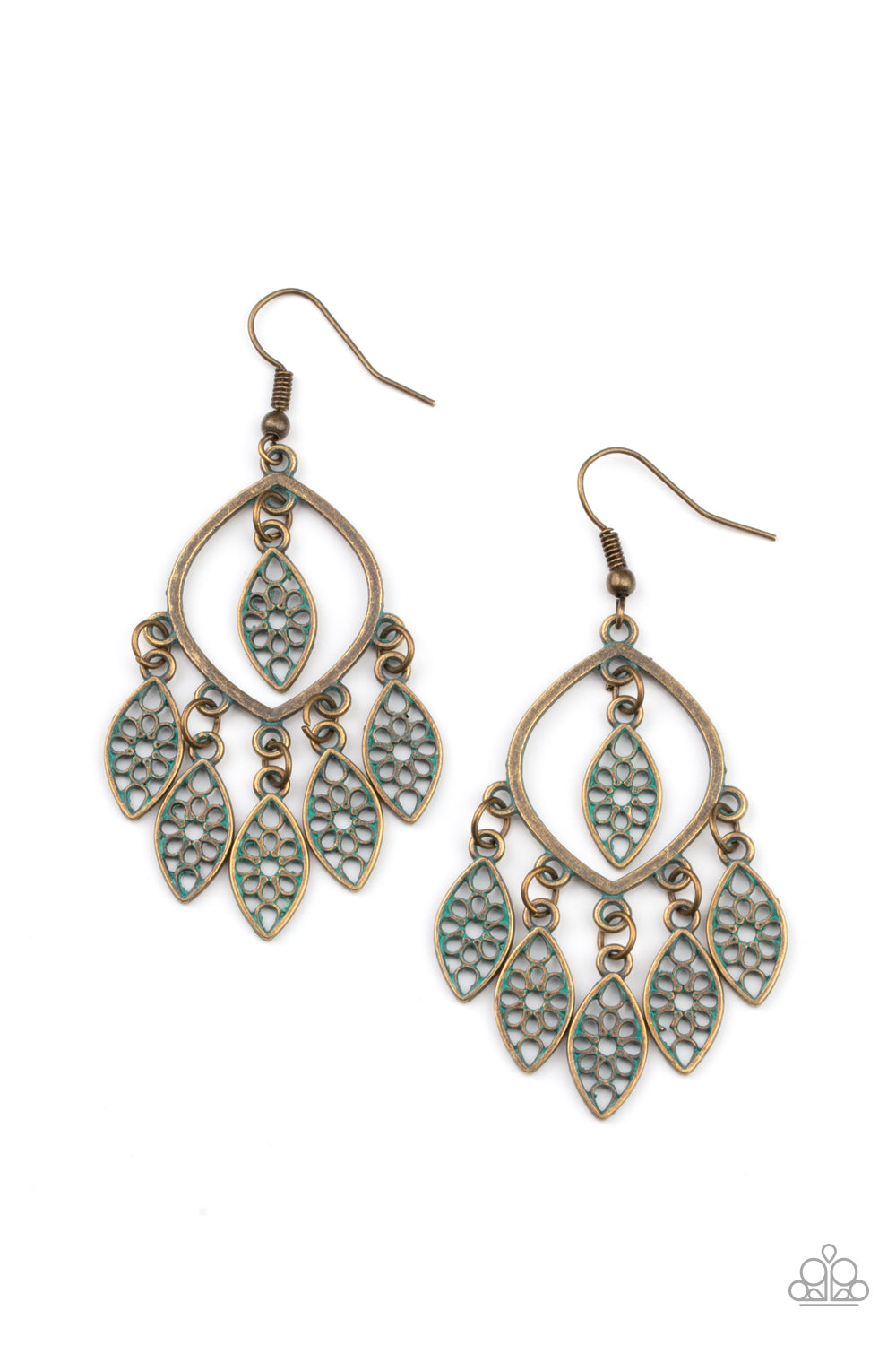 Artisan Garden - Brass Paparazzi Earrings