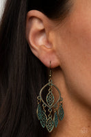 Artisan Garden - Brass Paparazzi Earrings