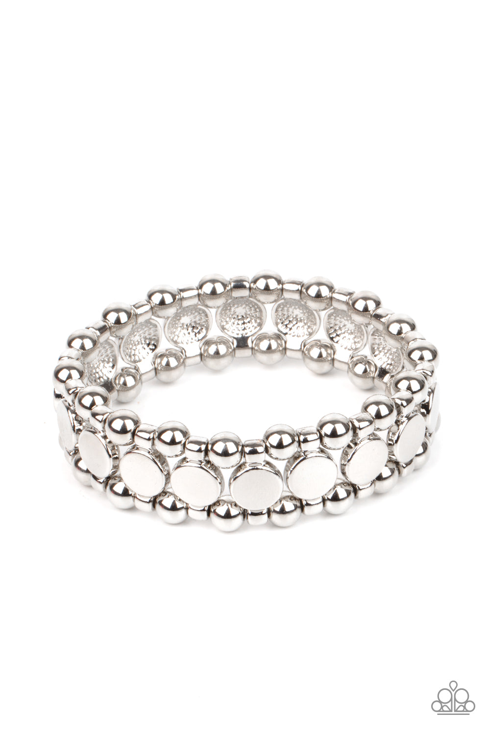 Metro Magnetism - Silver Paparazzi Bracelet