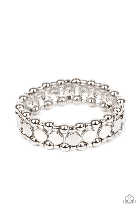 Metro Magnetism - Silver Paparazzi Bracelet