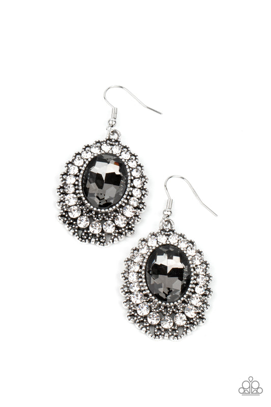 Glacial Gardens - Silver Paparazzi Earrings