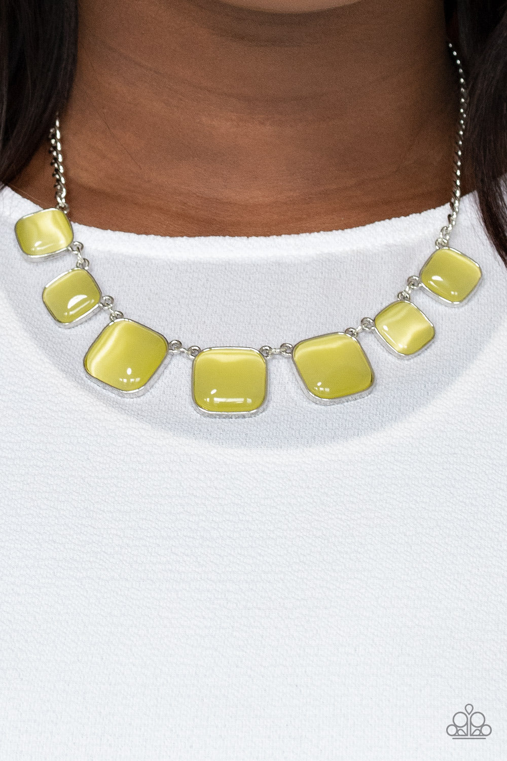 Aura Allure - Yellow Paparazzi Necklace