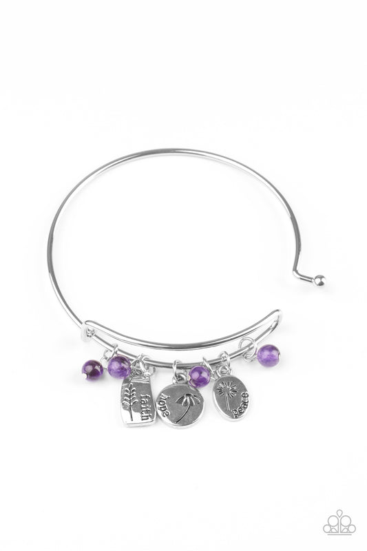 GROWING Strong - Purple Paparazzi Bracelet