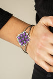 Happily Ever APPLIQUE - Purple Paparazzi Bracelet