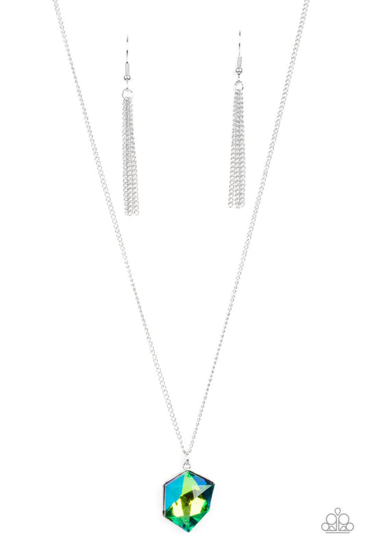 Stellar Serenity Green Paparazzi Necklace