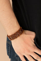 Knocked for a Loop - Brown Paparazzi Bracelet