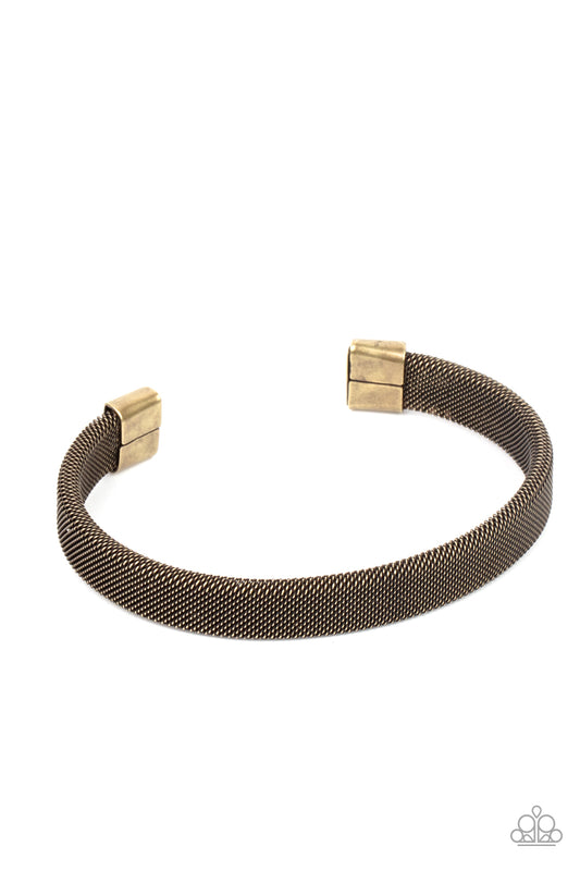 Quit MESHing around - Brass Paparazzi Urban Bracelet