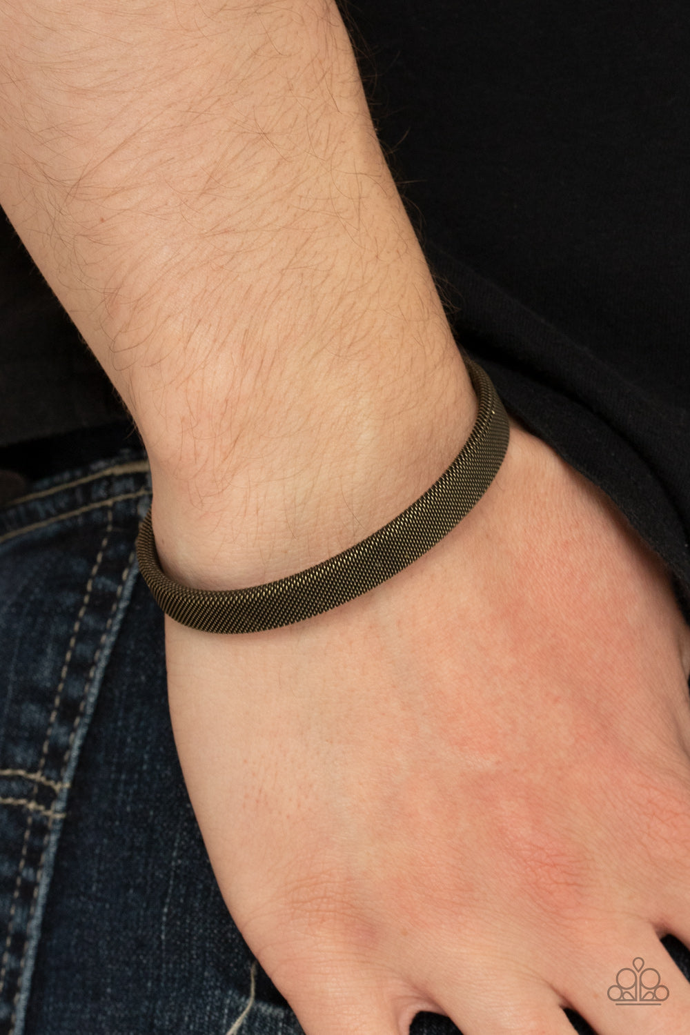 Quit MESHing around - Brass Paparazzi Urban Bracelet