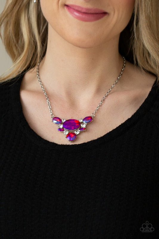 Cosmic Coronation Pink Paparazzi Necklace