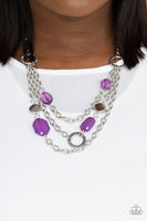 Oceanside Spa - Purple Paparazzi Necklace