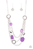 Oceanside Spa - Purple Paparazzi Necklace