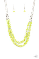 Staycation Status - Green Paparazzi Necklace