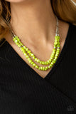 Staycation Status - Green Paparazzi Necklace