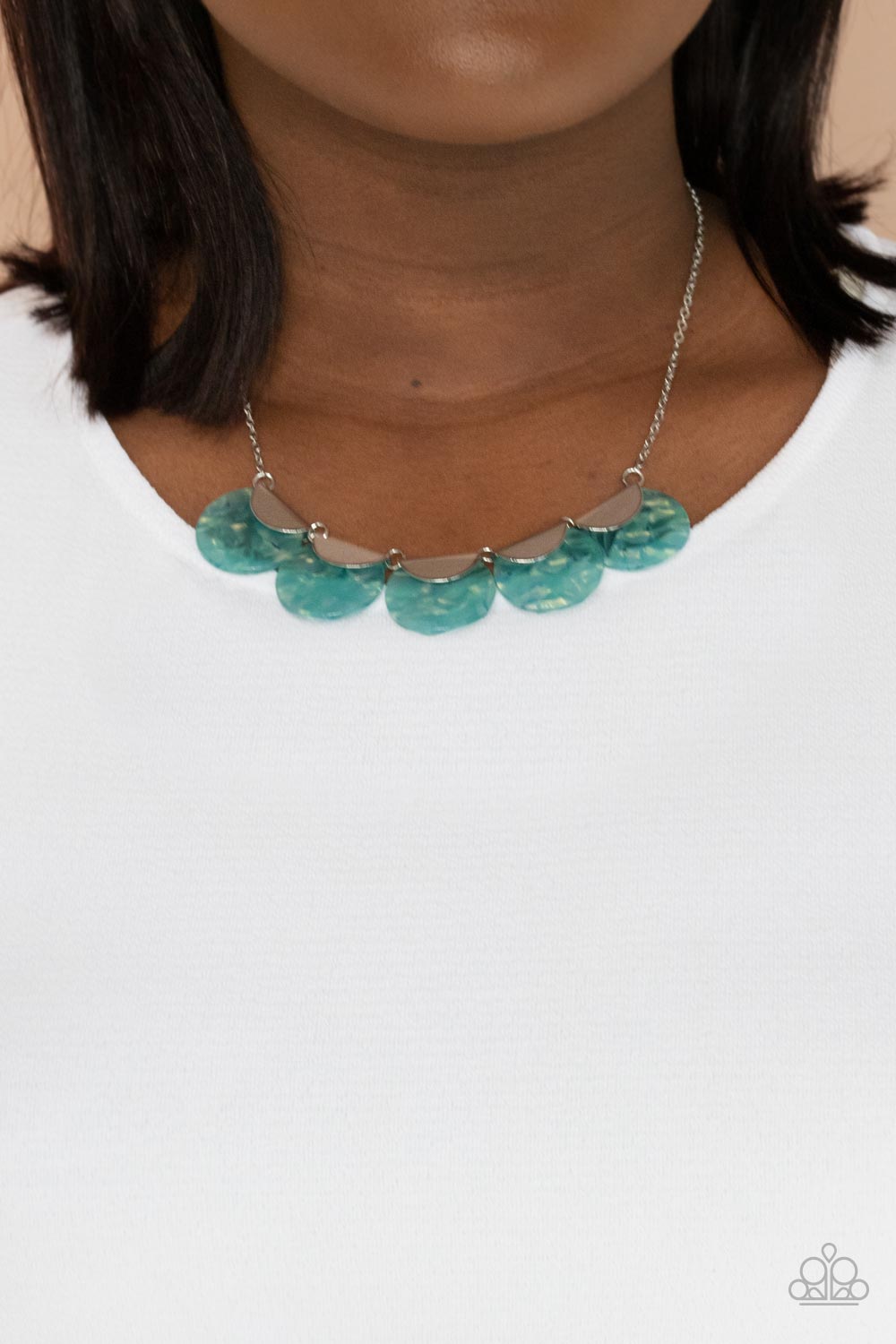Mermaid Oasis - Blue Paparazzi Necklace