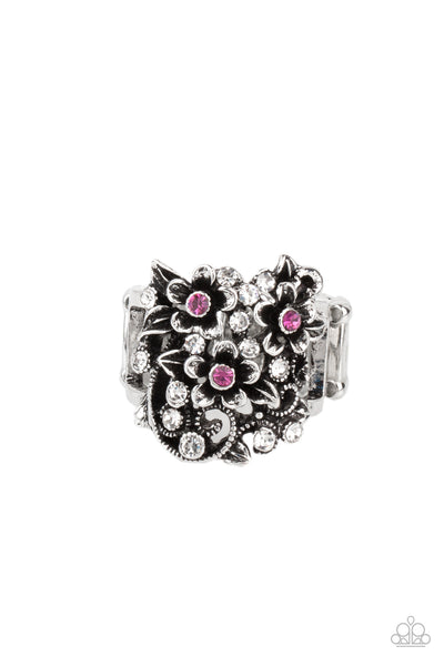 Perfectly Perennial - Pink Paparazzi Ring