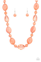 Staycation Stunner - Orange Paparazzi Necklace