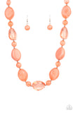 Staycation Stunner - Orange Paparazzi Necklace