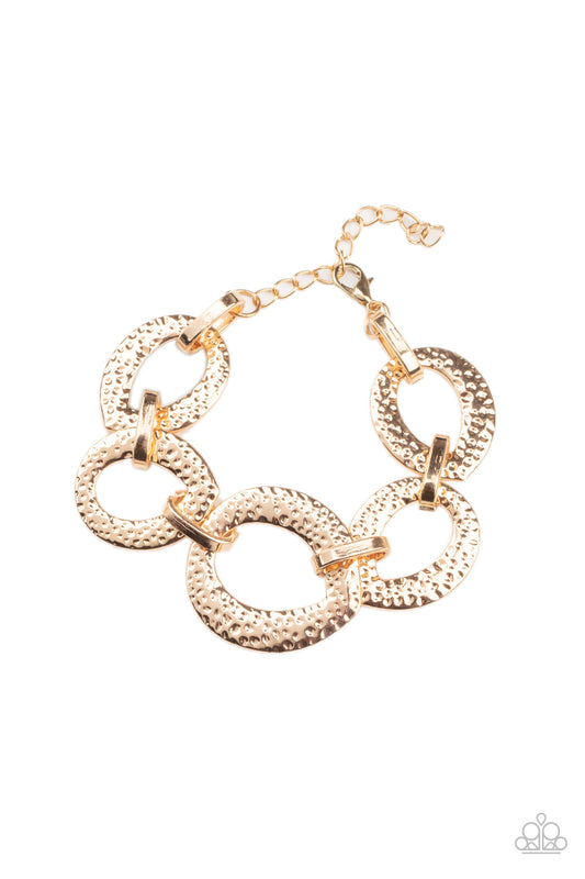 STEEL The Show - Gold Paparazzi Bracelet
