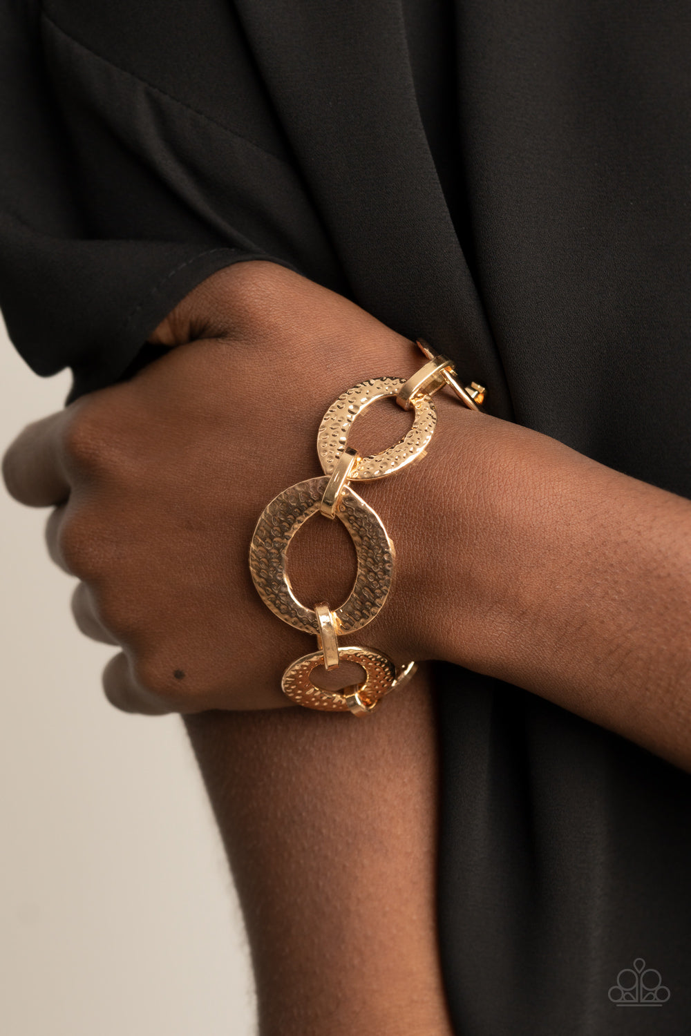 STEEL The Show - Gold Paparazzi Bracelet