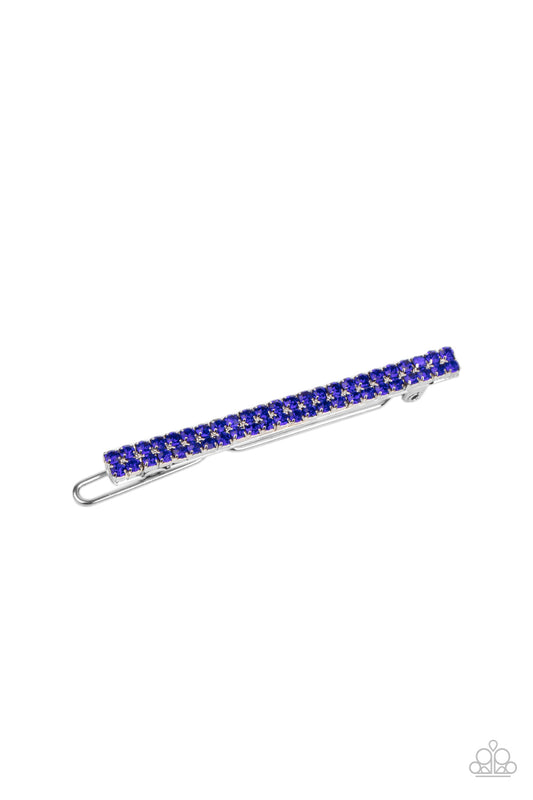 Thats GLOW-biz - Blue Paparazzi Hair Clip