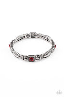 Get This GLOW On The Road - Red Paparazzi Bracelet