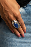 Sahara Seer - Blue Paparazzi Ring