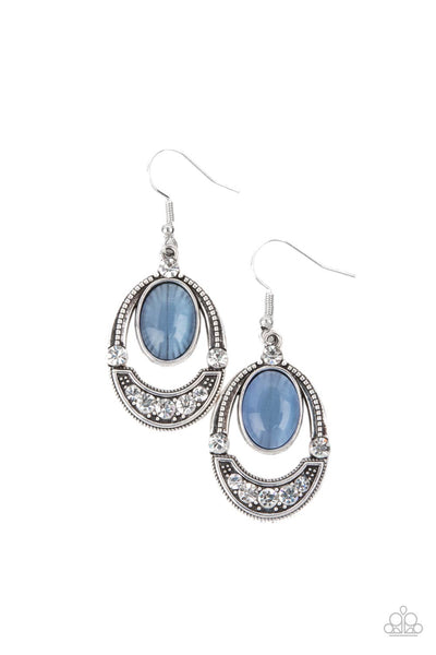 Serene Shimmer - Blue Paparazzi Earrings