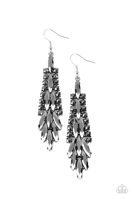 Crown Heiress - Silver Paparazzi Earrings