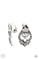 Glamour Gauntlet - Silver Paparazzi Earrings