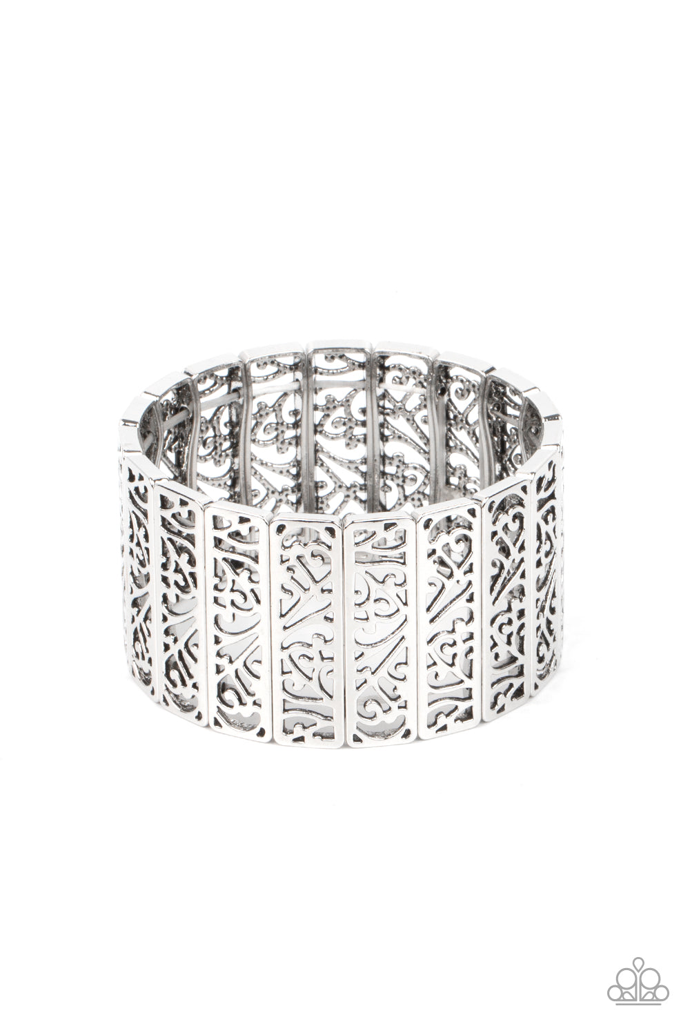 Ornate Orchards - Silver Paparazzi Bracelet