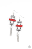 Mind, Body, and SEOUL - Red Paparazzi Earrings