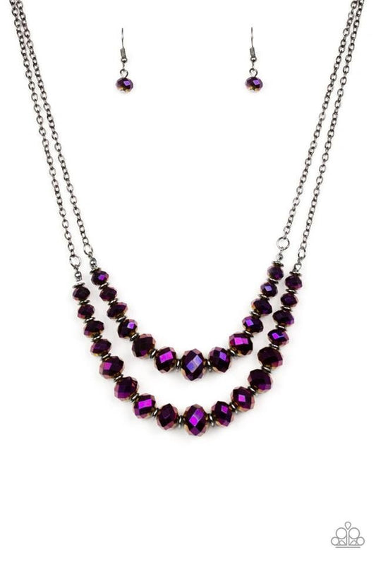 Strikingly Spellbinding Purple Paparazzi Necklace