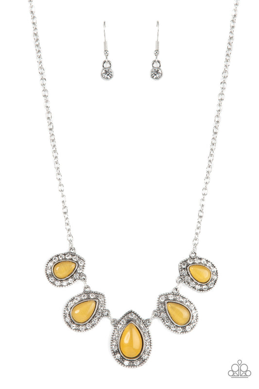 Everlasting Enchantment - Yellow Paparazzi Necklace